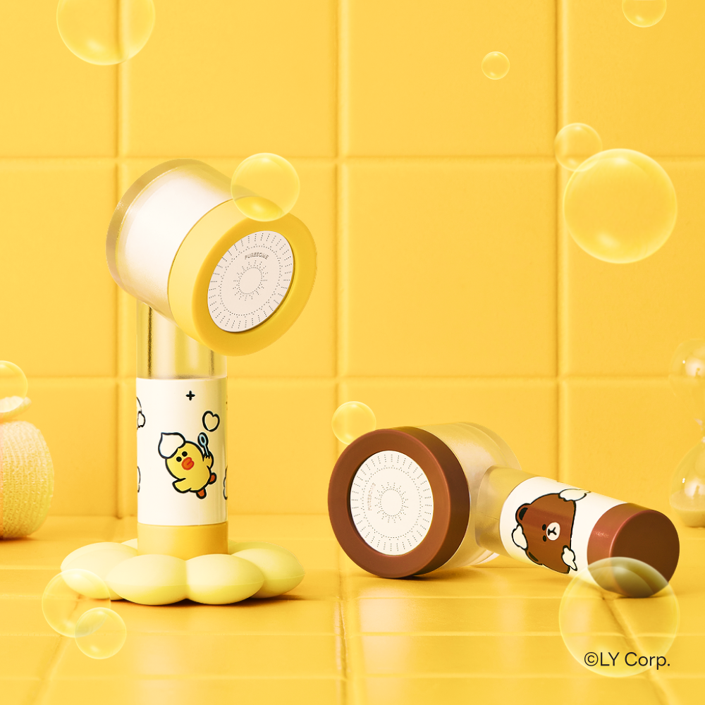LINE FRIENDS旅行用迷你蓮蓬頭 PURESOME Travel Filter Shower Head Set Bath Time Edition