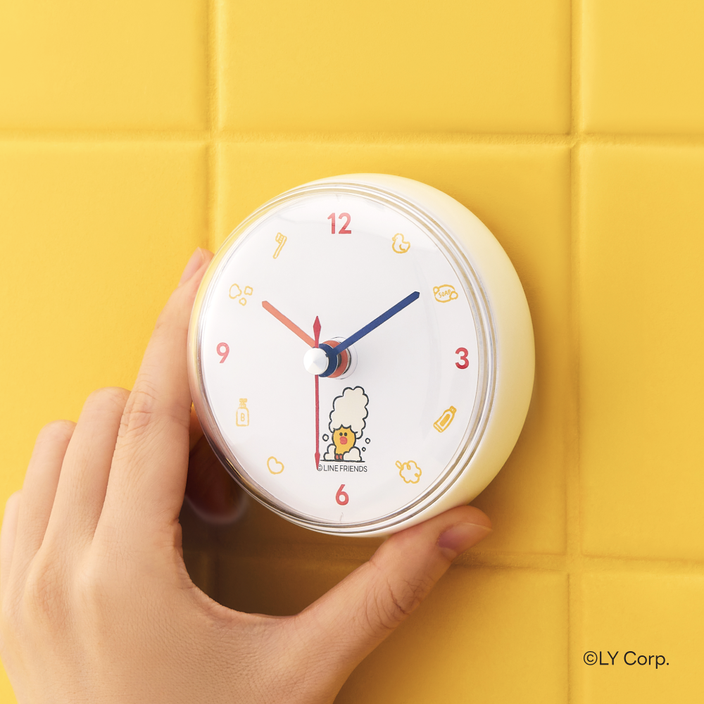 LINE FRIENDS浴室時鐘-莎莉 PURESOME Bathroom Clock Bath Time Edition
