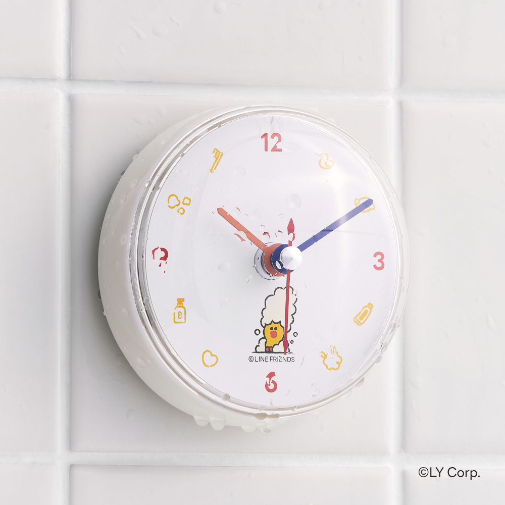 LINE FRIENDS浴室時鐘-莎莉 PURESOME Bathroom Clock Bath Time Edition