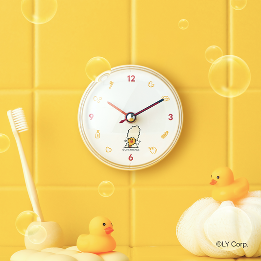 LINE FRIENDS浴室時鐘-莎莉 PURESOME Bathroom Clock Bath Time Edition