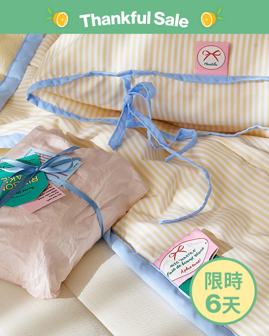蝴蝶結蛋糕枕頭套 Ribbon Cake Pillow Cover
