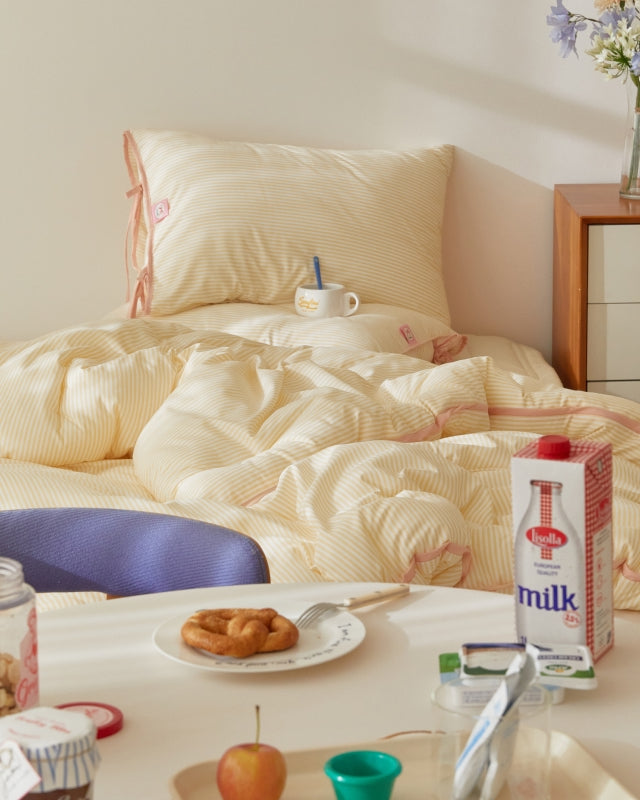 蝴蝶結蛋糕枕頭套 Ribbon Cake Pillow Cover