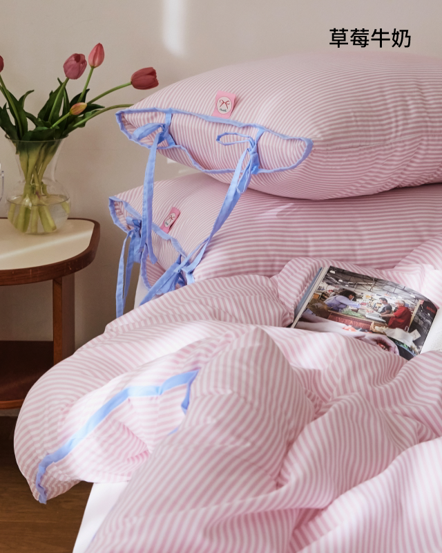 蝴蝶結蛋糕枕頭套 Ribbon Cake Pillow Cover